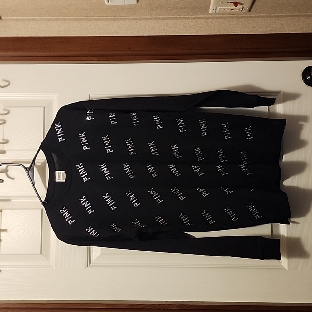 VICTORIA SECRET BLING LONG SLEEVE SHIRT OVERSIZE